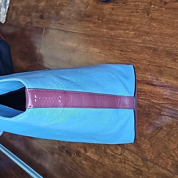 Coach Tote Bag 38 In Colorblock - Indigo Blue - Picture 6 of 13